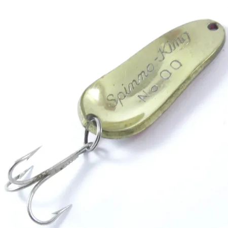 Weller Spinno-King 00 Cucharilla, Rojo/Blanco/Oro, 7g, Vintage, #3374