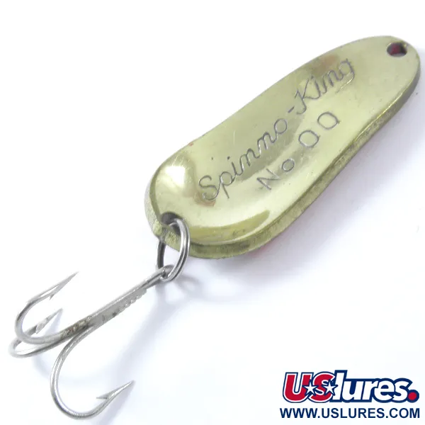 Weller Spinno-King 00 Cucharilla, Rojo/Blanco/Oro, 7g, Vintage, #3374