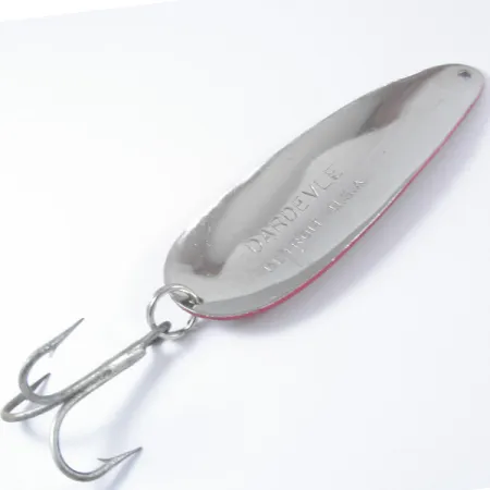 Eppinger Dardevle Cucharilla, Rojo/Blanco/Níquel, 28g, Detroit, #3381