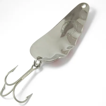 Lucky Strike Nickel Half Wave Cucharilla, Níquel/Rojo/Blanco, 14g, #3400