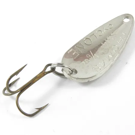 Thomas Cyclone Cucharilla, Plata / Rojo, 4.3g, Escamas, #3404