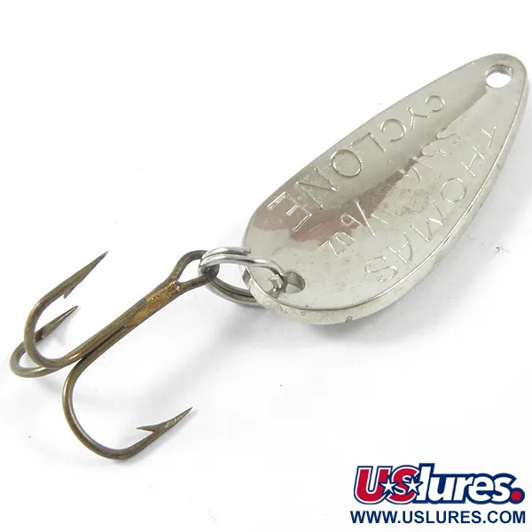 Thomas Cyclone Cucharilla, Plata / Rojo, 4.3g, Escamas, #3404