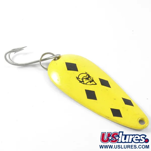 Eppinger Dardevle Imp Cucharilla, Amarillo/Negro, 11g, Dorso Latón, #3406