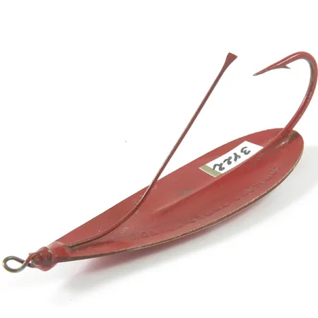 Weedless Johnson Silver Minnow Cucharilla, Rojo/Blanco, 14g, Antialgas, #3422