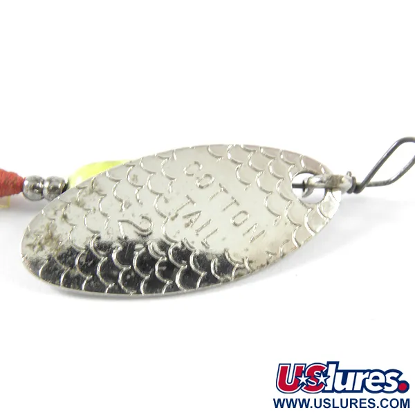 Cotton Cordell Cotton Tail Spinner, Níquel, 3.4g, Pala Escamada, #3458