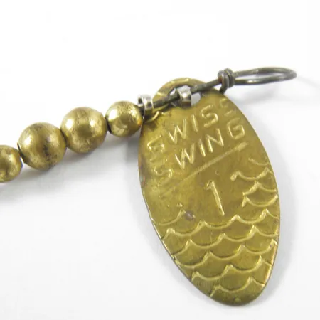 Cucharilla Renosky Lures Swiss Swing, Latón, 1,6g, Patrón Escamas, #3463