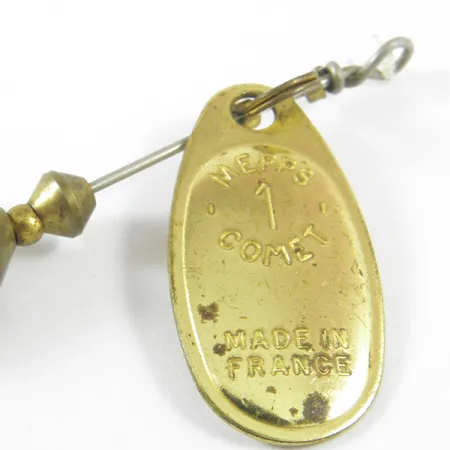 Mepps 1 Comet Mino Cucharilla, Latón, 4,6g, Trailer blando, #3467