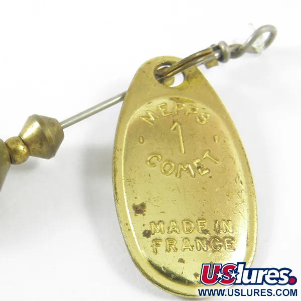 Mepps 1 Comet Mino Cucharilla, Latón, 4,6g, Trailer blando, #3467