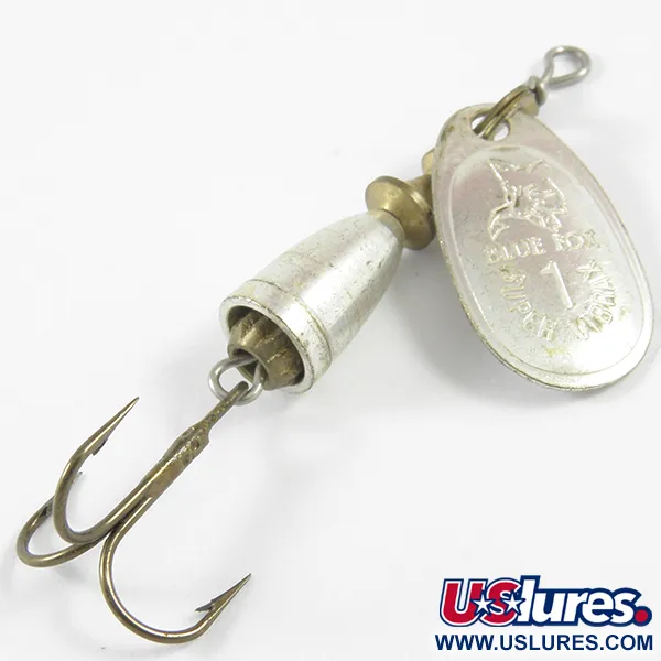 Blue Fox Super Vibrax 1 Cucharilla, Plata, 4g, Campana, #3468