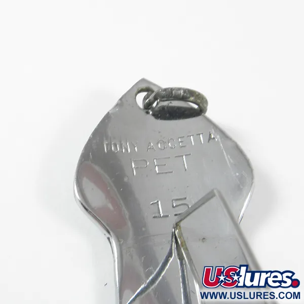 Tony Accetta Pet Spoon 15 Cucharilla, Níquel, 14g, Antihierbas, #3511