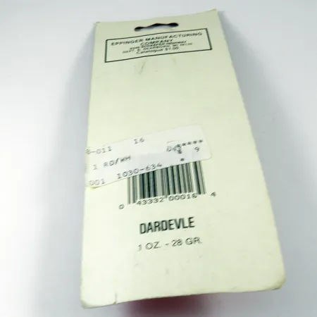 Eppinger Dardevle Cucharilla, Rojo/Blanco/Níquel, 28g, Clásico, #3538