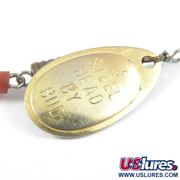 Yakima Bait Steel Head 3 by Bud Cucharilla, Oro, 6g, Funda Roja, #3559