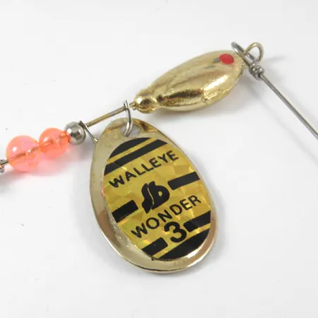 South Bend Walleye Wonder 3 Señuelo, Oro, 14g, hoja troquelada, #3571