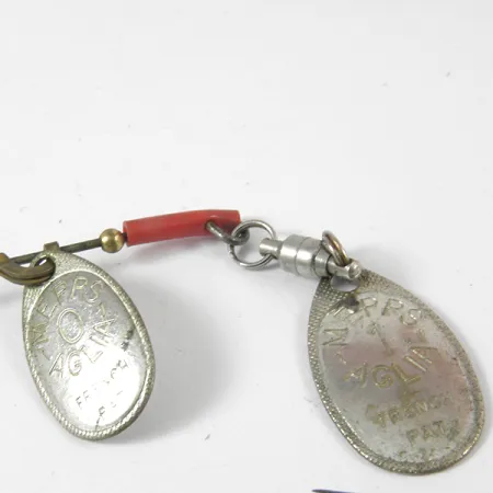 Mepps 1 Original french spinner, Plateado, 8g, Doble Hoja, #3574