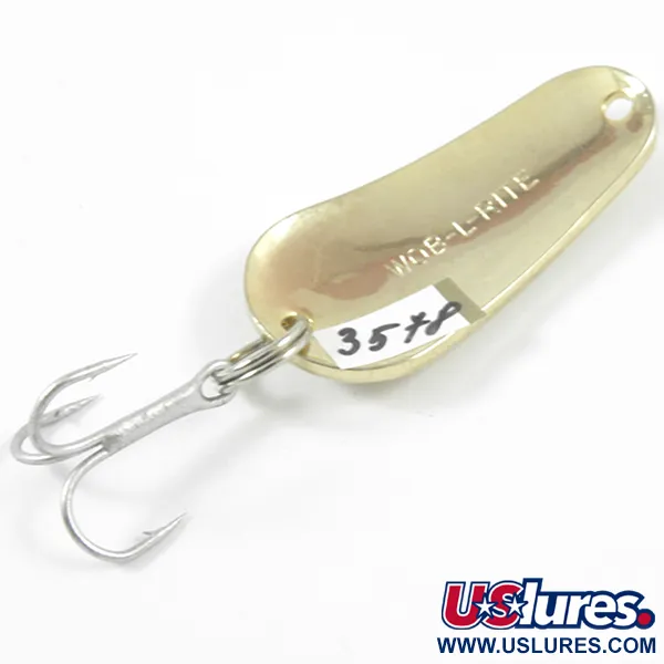 Acme Wob-L-Rite Cucharilla, Oro martillado, 7g, Vintage, #3578