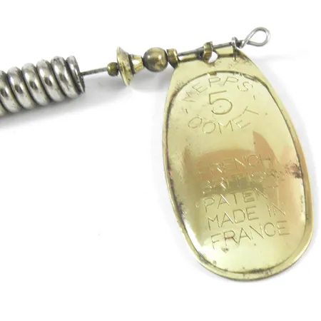 Mepps 5 Comet Mino Cucharilla, Latón, 18g, Pez de vinilo, #3586