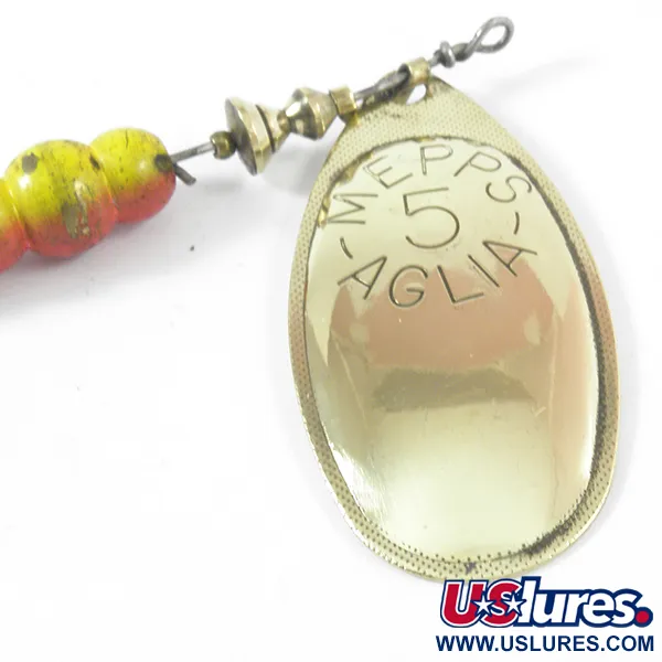 Mepps Aglia 5 Cucharilla, Latón, 14g, Pala de latón, #3587