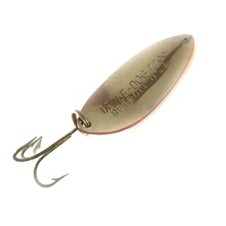 Eppinger Dardevle Devle Dog 7700 Cucharilla, Rojo/Blanco, 14g, #3608