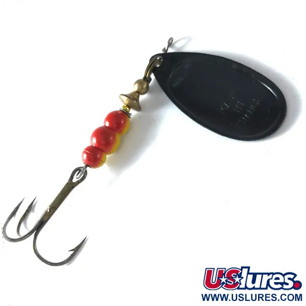 Mepps Aglia 4 Cucharilla, Negro, 9g, Hoja Ovalada, #3633