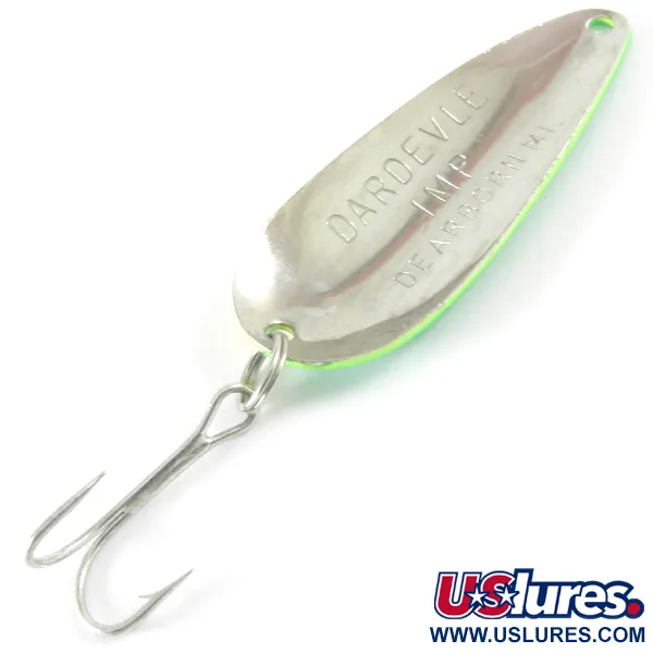 Cucharilla Eppinger Dardevle Imp, Amarillo/Verde/Níquel, 11g, #3677