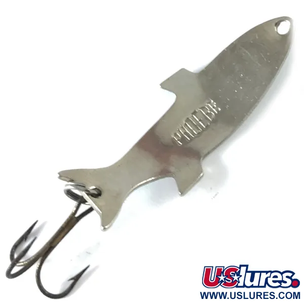 Acme Phoebe Cucharilla, Níquel / Azul, 5,5g, Escamas Grabadas, #3687