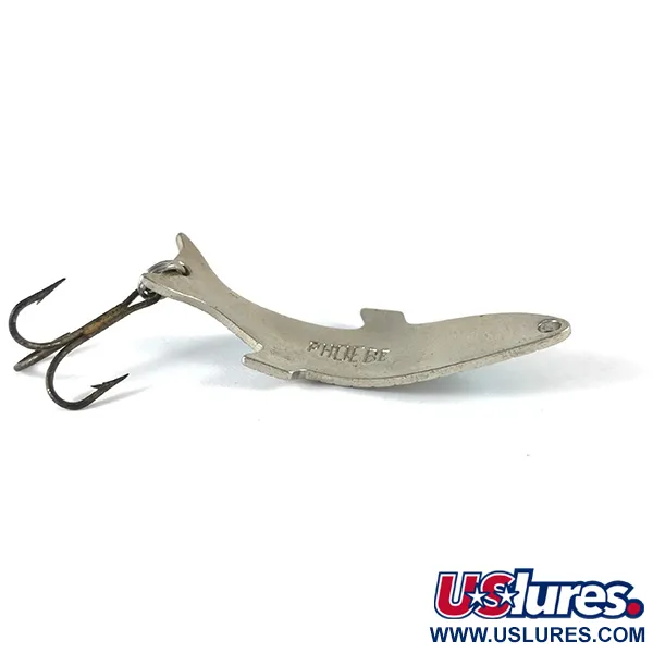 Acme Phoebe Cucharilla, Níquel / Azul, 5,5g, Escamas Grabadas, #3687