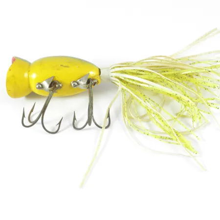 Fred Arbogast Hula Popper, Tiger, 14g, Faldilla Goma, #3721