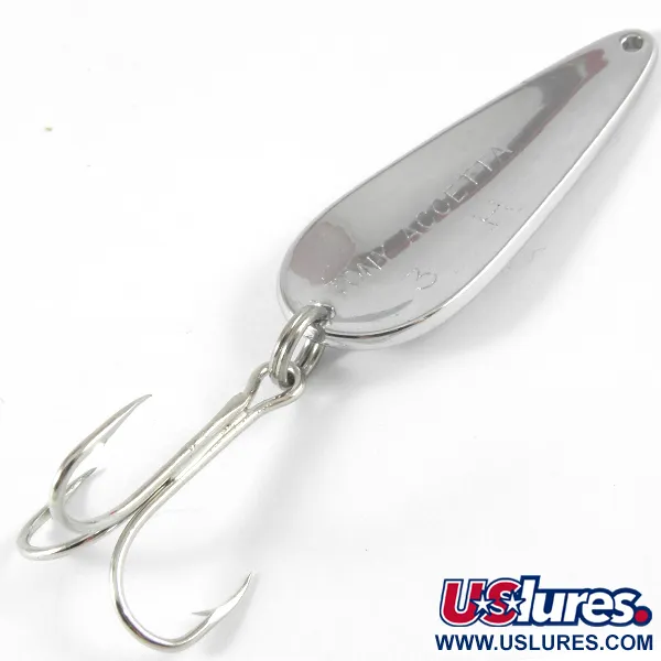 Tony Accetta 3 H Cucharilla, Níquel, 11g, Textura de prisma, #3728