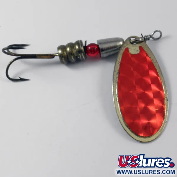 Shakespeare Jet Spinner, Oro / Rojo, 12g, Pala Holográfica, #3745