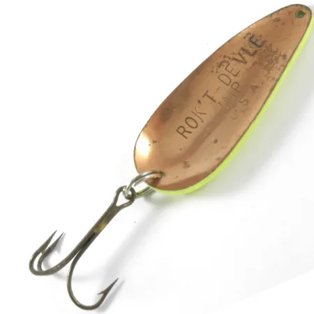 Eppinger Dardevle Rok't Imp UV Cucharilla, Yellow/Copper, 21g, UV, #3757