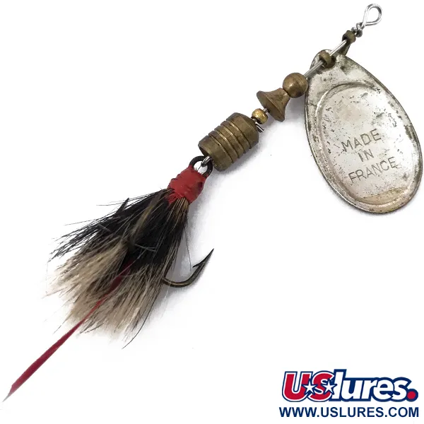 Mepps Aglia 2 dressed (squirrel tail) Cucharilla, Plata, 4.7g, #3763