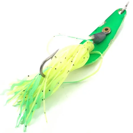 Northland Weedless Jaw-Breaker Cucharilla, Amarillo/Verde UV, 15.5g, #3787