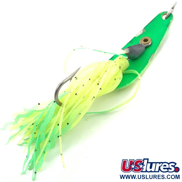 Northland Weedless Jaw-Breaker Cucharilla, Amarillo/Verde UV, 15.5g, #3787