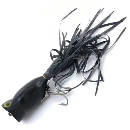 Fred Arbogast Hula Popper Popper, Negro / Rojo, 8g, #3788