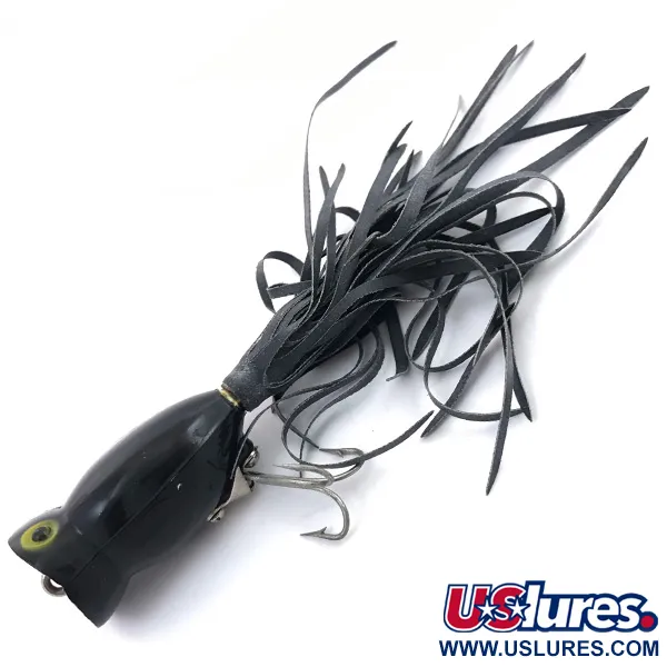 Fred Arbogast Hula Popper Popper, Negro / Rojo, 8g, #3788
