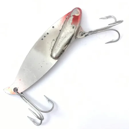 Heddon Sonar 435 Blade Bait, Níquel / Rojo, 35g, 3 Agujeros, #3794