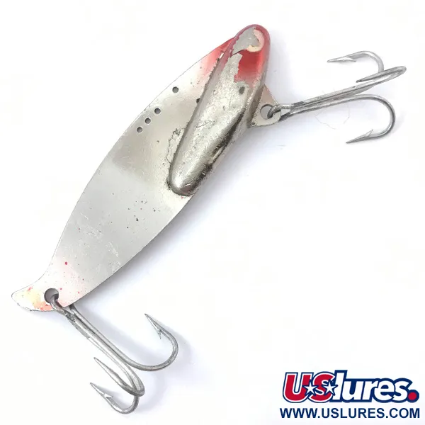 Heddon Sonar 435 Blade Bait, Níquel / Rojo, 35g, 3 Agujeros, #3794