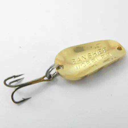 Lucky Strike Banshee wobbler Cucharilla, Oro / Negro, 7g, Vintage, #3814