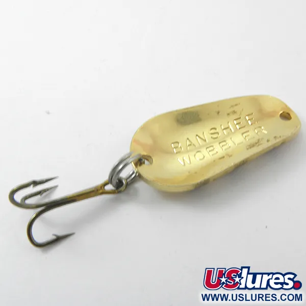 Lucky Strike Banshee wobbler Cucharilla, Oro / Negro, 7g, Vintage, #3814