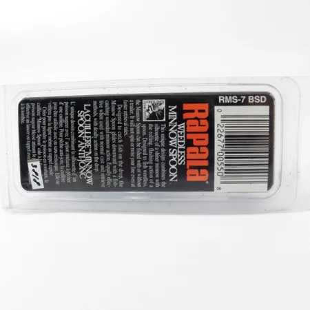 Rapala Weedless Minnow Spoon Cucharilla, Azul/Plata, 15g, #3818