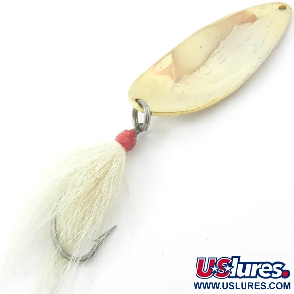 Acme Little Cleo Cuchara, Oro, 35g, Cola de plumas, #3819