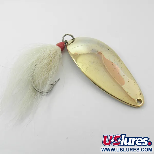 Acme Little Cleo Cuchara, Oro, 35g, Cola de plumas, #3819