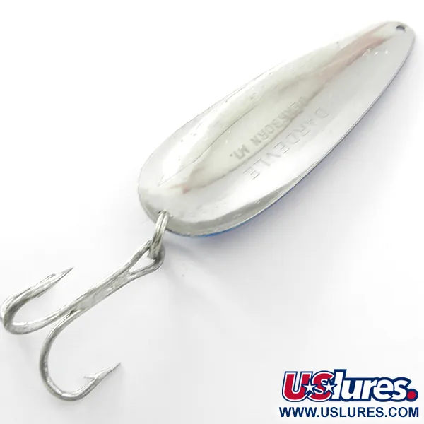 Eppinger Dardevle Cucharilla, Níquel martillado / Azul, 28g, #3823