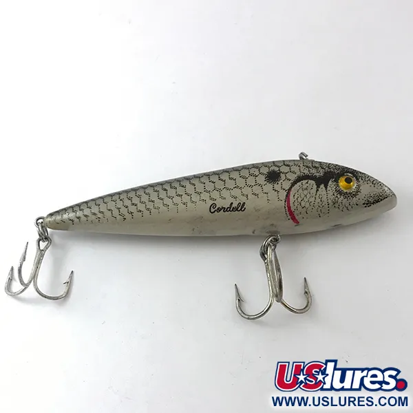 Cotton Cordell Ratt'l Spot Minnow Señuelo Hundido, Gris Perla, #3841