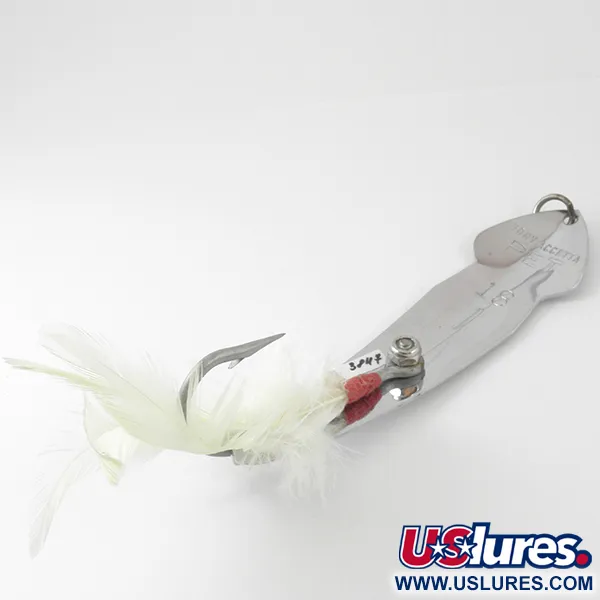 Tony Accetta Pet Spoon 18 Cucharilla, Níquel, 38g, Anzuelo Pluma, #3847