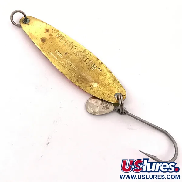 Luhr Jensen Needlefish 3 Cucharilla Curricán, Fire Tiger/Latón, 5g, #3892