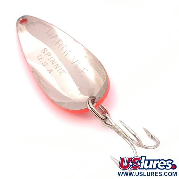 Eppinger Dardevle Spinnie Cucharilla, Rojo/Níquel, 9g, UV, #4786