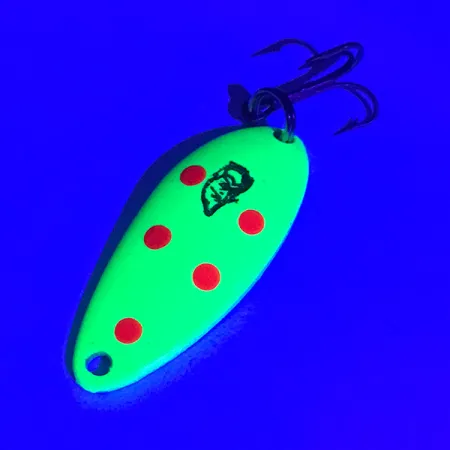 Dardevle Devle Dog 5200 Cucharilla, Fluo Yellow UV Glow, 7g, #3940