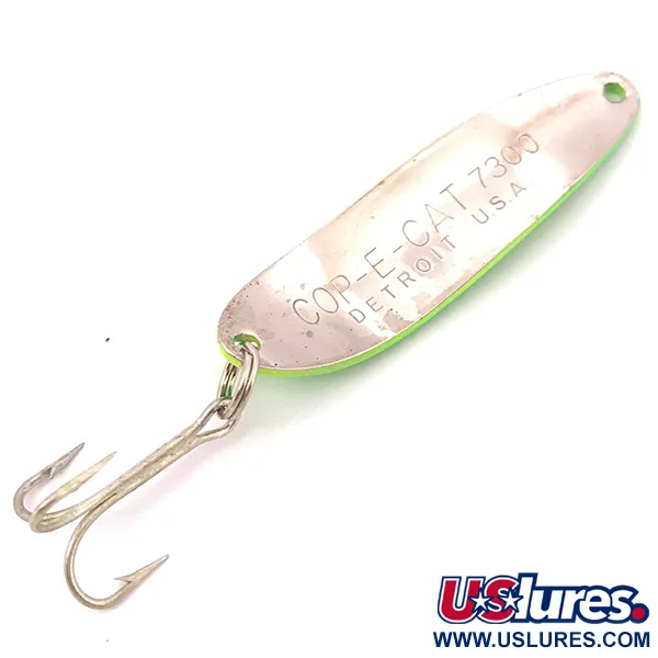 Eppinger Dardevle Cop-E-Cat 7300 Cucharilla, Chartreuse/Nickel, 10g, #3941