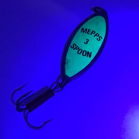 Mepps Spoon 3 Cucharilla, Níquel/Verde, 13g, Cinta prisma, #3921